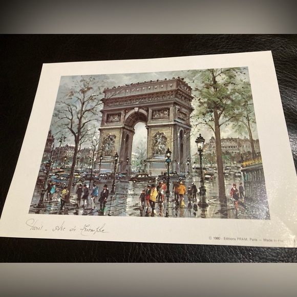 Pair of signed Jacques Chardon lithographs from Paris 1980 - Picture 4 of 6